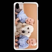 Coque HTC Desire 816 Jumeau avec chien