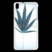 Coque HTC Desire 816 Marijuana en bleu et blanc