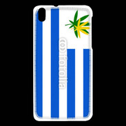 Coque HTC Desire 816 Drapeau Uruguay cannabis 2