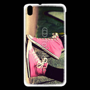 Coque HTC Desire 816 Converses roses vintage