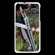 Coque HTC Desire 816 Fusil de chasse et couteau 2