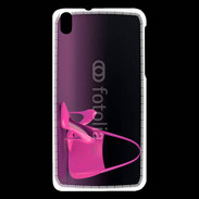 Coque HTC Desire 816 Escarpins et sac à main rose