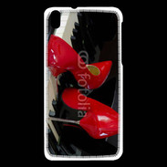 Coque HTC Desire 816 Escarpins rouges sur piano