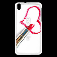 Coque HTC Desire 816 Coeur avec rouge à lèvres
