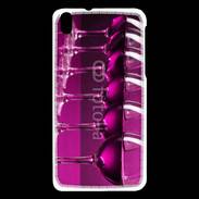 Coque HTC Desire 816 Verre de vin sur fond rose