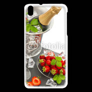 Coque HTC Desire 816 Champagne et fraises
