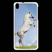 Coque HTC Desire 816 Cheval arable robe grise