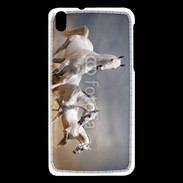 Coque HTC Desire 816 Groupe de chevaux blancs