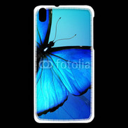 Coque HTC Desire 816 Papillon sur fond bleu