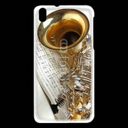 Coque HTC Desire 816 Saxophone et partitions 16