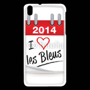 Coque HTC Desire 816 J'aime les bleus 2014