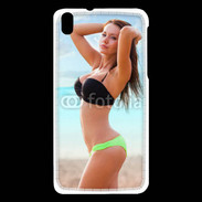 Coque HTC Desire 816 Belle femme à la plage 10