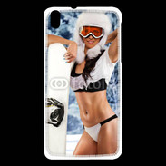 Coque HTC Desire 816 Charme et snowboard