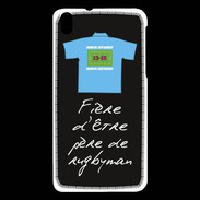Coque HTC Desire 816 Père de rugbyman Bonus offensif-défensif Noir 2