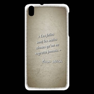 Coque HTC Desire 816 Les Folies Sepia Citation Oscar Wilde