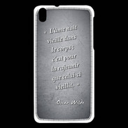Coque HTC Desire 816 Ame nait Noir Citation Oscar Wilde