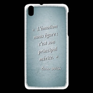 Coque HTC Desire 816 Emotion égarée Turquoise Citation Oscar Wilde