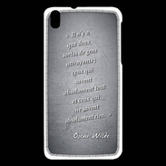 Coque HTC Desire 816 Gens attrayants Noir Citation Oscar Wilde