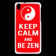 Coque HTC Desire 816 Keep Calm Be Zen Rouge