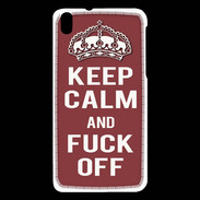 Coque HTC Desire 816 Keep Calm Fuck Off Brique