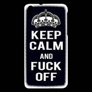 Coque HTC Desire 816 Keep Callm Fuck Off Noir