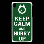 Coque HTC Desire 816 Keep Calm Hurry up Vert
