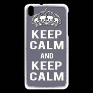 Coque HTC Desire 816 Keep Calm Gris
