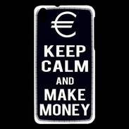 Coque HTC Desire 816 Keep Calm Make money Noir