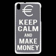 Coque HTC Desire 816 Keep Calm Make money Gris