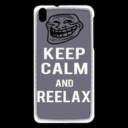 Coque HTC Desire 816 Keep Calm Reelax Gris
