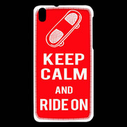 Coque HTC Desire 816 Keep Calm Ride on Rouge