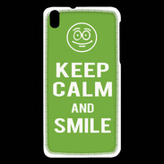 Coque HTC Desire 816 Keep Calm Smile Vert