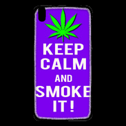 Coque HTC Desire 816 Keep Calm Smoke it Violet