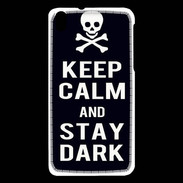 Coque HTC Desire 816 Keep Calm Stay dark Noir