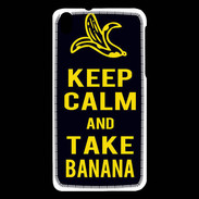 Coque HTC Desire 816 Keep Calm Take Banana Noir
