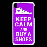 Coque HTC Desire 816 Keep Calm Buy Shoes Violet