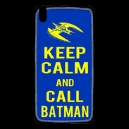 Coque HTC Desire 816 Keep Calm Batman Bleu