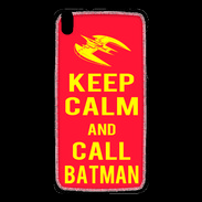 Coque HTC Desire 816 Keep Calm Call Batman Rouge