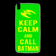 Coque HTC Desire 816 Keep Calm Call Batman Vert