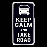 Coque HTC Desire 816 Keep Calm Take Road Noir
