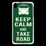 Coque HTC Desire 816 Keep Calm Take road Vert