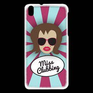 Coque HTC Desire 816 Miss Clubbing Chatain