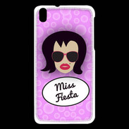 Coque HTC Desire 816 Miss Fiesta Brune