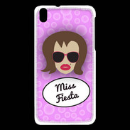 Coque HTC Desire 816 Miss Fiesta Chatain