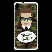 Coque HTC Desire 816 Mister Soldier Chatain
