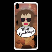 Coque HTC Desire 816 Miss Guadeloupe Chatain