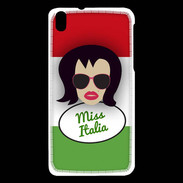 Coque HTC Desire 816 Miss Italie Brune