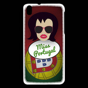 Coque HTC Desire 816 Miss Portugal Brune