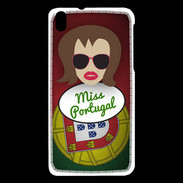 Coque HTC Desire 816 Miss Portugal Chatain