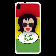 Coque HTC Desire 816 Miss Rasta Brune